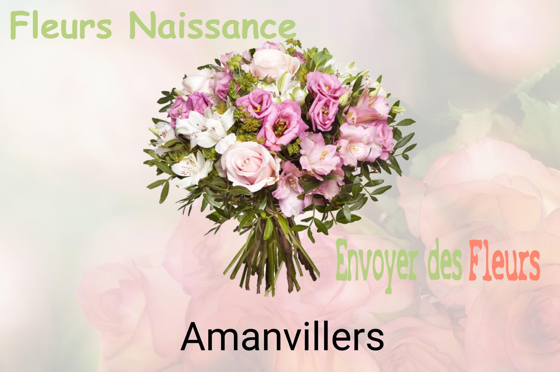 Bouquet de fleurs de naissance livré à Amanvillers