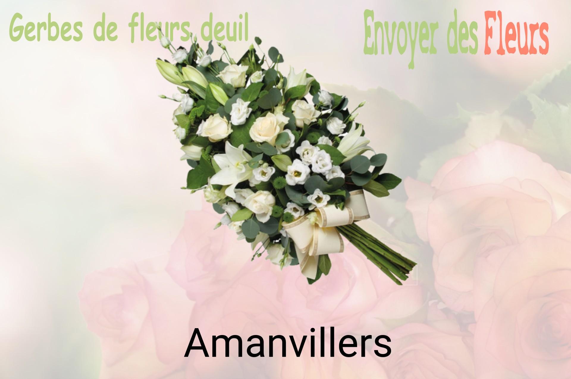 Gerbe de fleurs de deuil livrée à Amanvillers